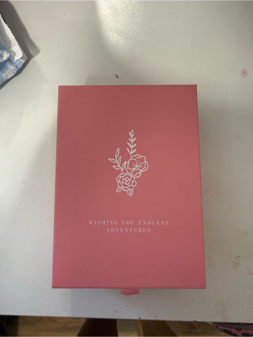 Pink Floral Gift Box - "Wishing You Endless Adventures"